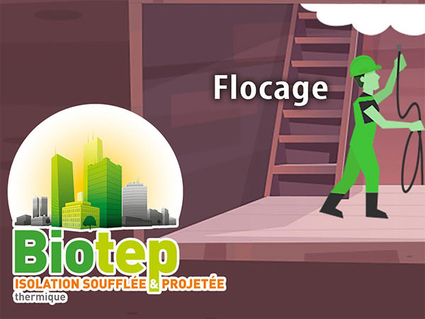 Isolation par flocage